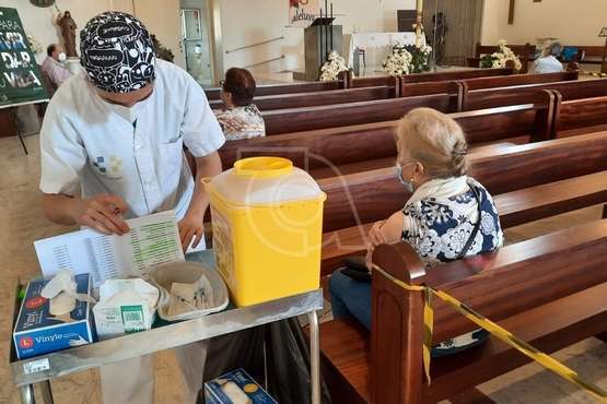 La campaña de vacunación de dos días de duración se lleva a cabo en las instalaciones de San Juan Bosco/TA.